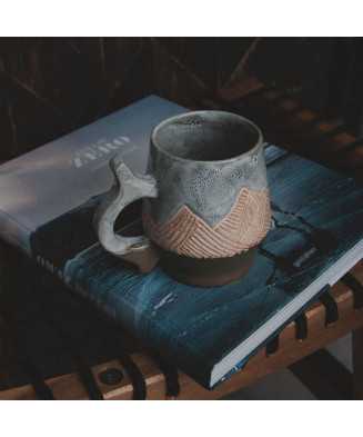 Grey Rustic Mountain Mug 500ml - Jira Ceramics