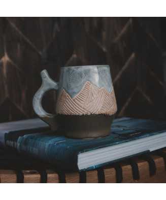 Grey Rustic Mountain Mug 500ml - Jira Ceramics