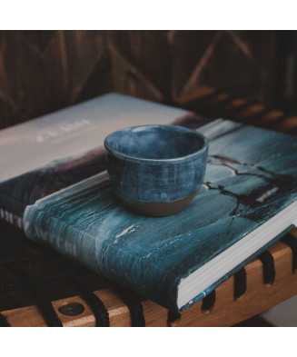 Niebieska Rustykalna Czarka na Herbatę 100ml - Jira Ceramics