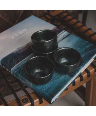 Antracytowa Rustykalna Czarka na Herbatę 100ml - Jira Ceramics