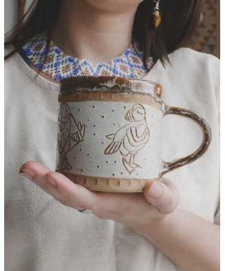 Brązowy Kubek Maskonur 300ml - Jira Ceramics