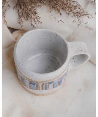 Biały Kubek Indiański 250ml - Jira Ceramics