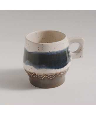 Blue Aurora Rustic Mug 400ml - Jira Ceramics
