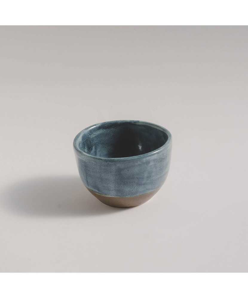 Niebieska Rustykalna Czarka na Herbatę 100ml - Jira Ceramics