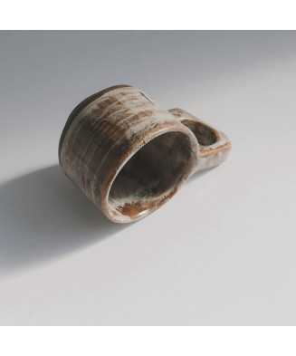 Brown Rustic Espresso Cup 80ml - Jira Ceramics