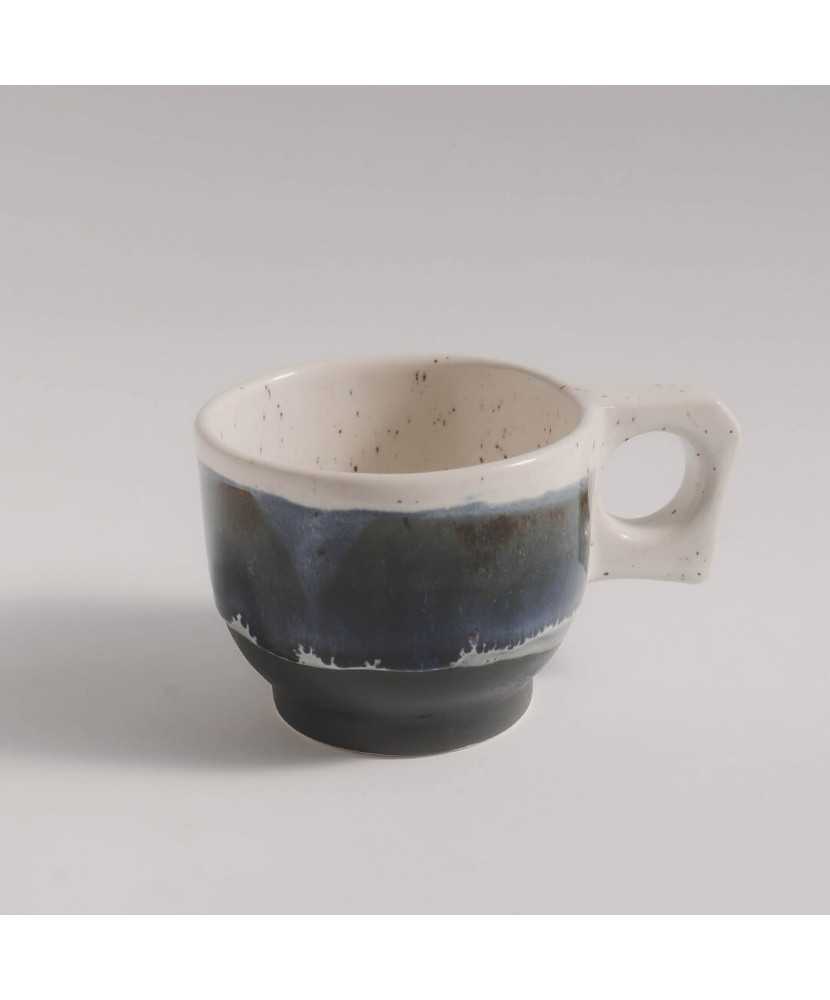 Blue Northern Lights Rustic Cup 250ml - Jira Ceramics