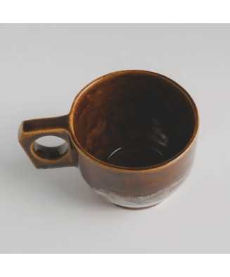 Honey Brown Rustic Cup 250ml - Jira Ceramics