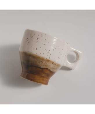 White Honey Rustic Cup 350ml- Jira Ceramics