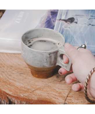 Grey Honey Rustic Cup 350ml - Jira Ceramics
