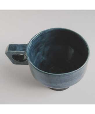 Niebieska Rustykalna Filiżanka 350 ml - Jira Ceramics