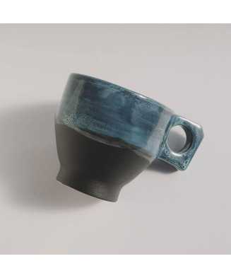 Blue Rustic Cup 350ml - Jira Ceramics