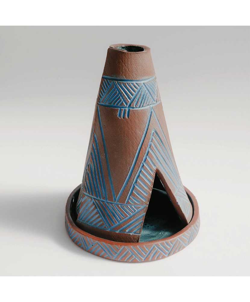 Native American Ceramic Tipi Incense Holder - Jira Ceramics