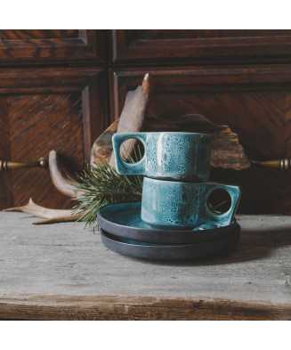 Turquoise Rustic Espresso Cup Set 250ml