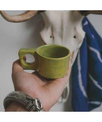 Green Rustic Espresso Cup 80ml